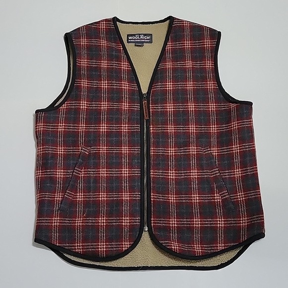 Woolrich Other - Woolrich Wool Nylon Merlot Ranch Plaid Vest